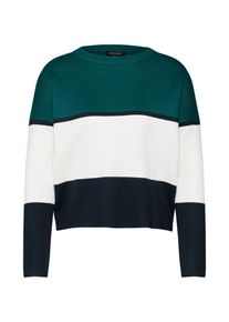 New Look, Damen Pullover '20.07 WW BIRDIE CLEAN COL BLOCK JUMPER', Gr&uuml;n / Schwarz / Wei&szlig;