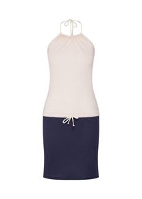 Iriedaily, Damen Neckholderkleid, Beige / Navy