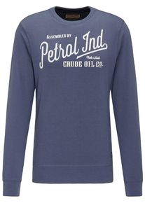 PETROL INDUSTRIES, Herren Sweatshirt, Blau / Wei&szlig;
