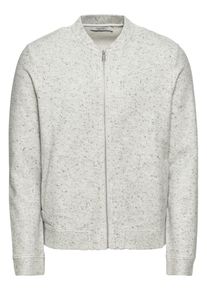 Jack & Jones JACK & JONES, Herren Sweatjacke 'JPRWILLIAM BLA. SWEAT ZIP BOMBER', Hellgrau