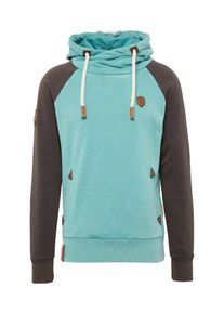 Naketano, Herren Hoodie 'Black Shoes & Baggy Shorts', T&uuml;rkis / Braun