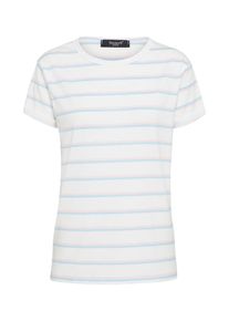 Sisters Point, Damen T-Shirt 'NEW CUT', Hellblau / Rosa / Wei&szlig;