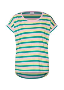 Vila, Damen Shirt 'Dreamers', Blau / Gelb / Rosa
