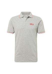 GAP, Herren Poloshirt 'FRANCH XLS PK POLO', Graumeliert / Rot