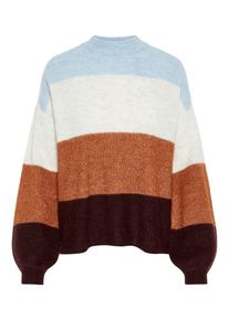 Y.A.S, Damen Pullover, Hellblau / Rostbraun / Weinrot / Wei&szlig;meliert