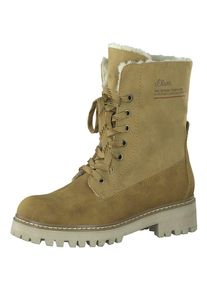 s.Oliver RED LABEL, Damen Schn&uuml;rstiefel, Camel