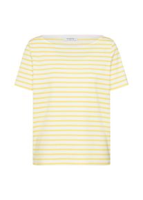 Pieces, Damen Shirts 'INGRID', Gelb / Wei&szlig;