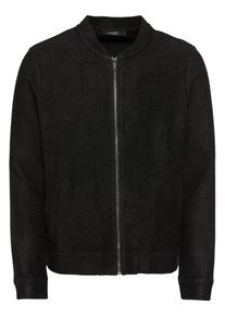 Jack & Jones JACK & JONES, Herren Sweatjacke 'JPRWILLIAM BLA. SWEAT ZIP BOMBER', Schwarz