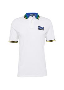 Polo Ralph Lauren, Herren Poloshirt 'BASIC MESH-SSL-KNT', Blau / Gr&uuml;n / Wei&szlig;