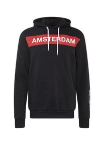 Your Turn YOURTURN, Herren Sweatjacke 'AMSTERDAM', Rot / Schwarz / Wei&szlig;