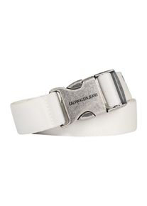 Calvin Klein Jeans, Damen G&uuml;rtel 'CANVAS PLAQUE', Offwhite