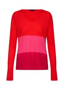 comma, Damen Wollpullover, Dunkelpink / Rot