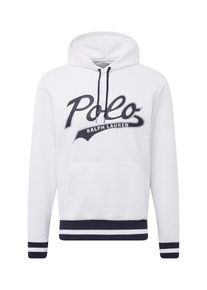 Polo Ralph Lauren, Herren Sweatshirt 'HOODM1-LONG SLEEVE-KNIT', Schwarz / Wei&szlig;