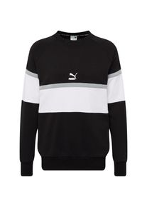 Puma, Herren Sweatshirt, Hellgrau / Schwarz / Wei&szlig;