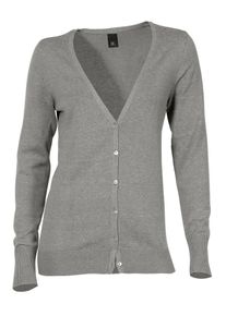 Heine, Damen Strickjacke, Graumeliert