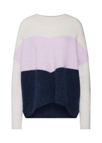 Just Female, Damen Pullover 'Herle', Navy / Lila / Wei&szlig;