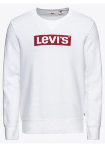 Levi's LEVI'S, Herren Sweatshirt 'GRAPHIC CREW B', Rot / Wei&szlig;