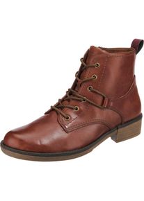 Tamaris, Damen Schn&uuml;rstiefelette, Rostbraun