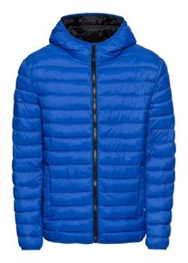 Review, Herren &Uuml;bergangsjacke 'Solid', Royalblau / Schwarz