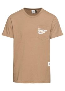 G-Star Raw, Herren T-Shirt 'Graphic 5 pocket r t s\s', Camel
