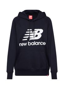 New Balance, Damen Sweatshirt 'ESSENTIALS PULLOVER ', Schwarz / Wei&szlig;