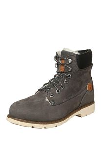 Dockers by Gerli, Damen Schn&uuml;rboot aus Rauleder, Grau