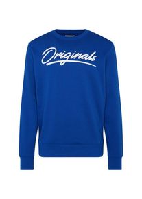 Jack & Jones JACK & JONES, Herren Sweatshirt 'JORART', Blau / Wei&szlig;