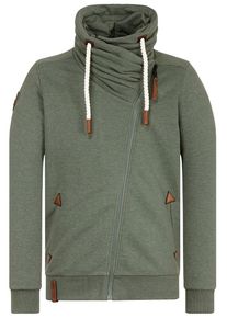 Naketano, Herren Sweatjacke 'Jan Mopila', Gr&uuml;nmeliert