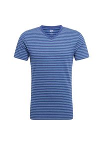 GAP, Herren Shirt 'V-EVERYDAY V STP', Kobaltblau / Wei&szlig;