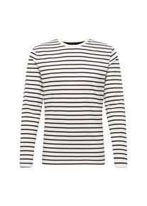 Only & Sons Only & Sons, Herren Shirt 'onsEVAN HEAVY LS TEE NOOS', Schwarz / Wei&szlig;