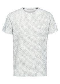 Selected Homme, Herren T-Shirt, Hellgrau / Perlwei&szlig;