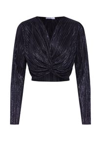 Haily's Hailys, Damen Shirt 'LS P TP Lya', Schwarz / Silber