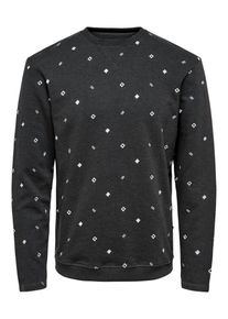 Only & Sons Only & Sons, Herren Sweatshirt, Dunkelgrau