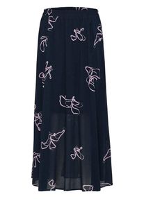 Selected Femme, Damen Bedruckter Maxirock, Blau