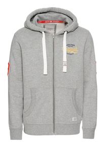 Jack & Jones JACK & JONES, Herren Sweatjacke 'JORFARA SWEAT ZIP HOOD', Hellgrau