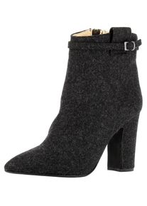 Evita, Damen Stiefelette, Schwarz / Schwarzmeliert
