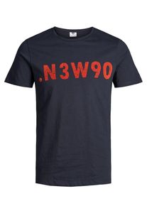 Jack & Jones JACK & JONES, Herren T-Shirt, Dunkelblau / Rot