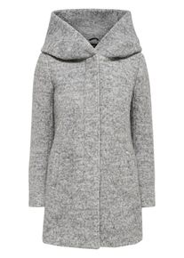 Only, Damen Woll Mantel, Grau