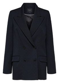Selected Femme, Damen Blazer, Nachtblau / Wei&szlig;
