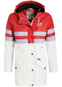 Khujo, Damen Mantel ' NANCY ', Grau / Rot / Schwarz / Wei&szlig;