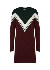 Noisy may, Damen Strickkleid, Burgunder