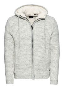 Only & Sons Only & Sons, Herren Strickjacke 'KENNETH', Grau / Wei&szlig;