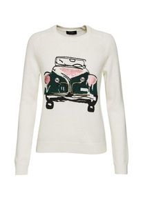 MAX & Co. MAX&Co., Damen Pullover 'DOTTRINA', Creme / Schwarz