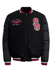 Jack & Jones JACK & JONES, Herren Jacke, Rot / Schwarz / Wei&szlig;