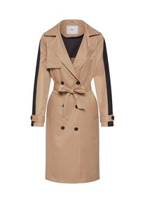 Only, Damen Mantel 'ISABELLA', Beige / Schwarz