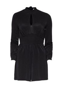 Only, Damen Jumpsuit, Schwarz / Silber