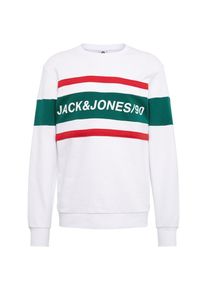 Jack & Jones JACK & JONES, Herren Sweatshirt, Smaragd / Rot / Wei&szlig;