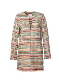 All Yours, Damen Mantel, Beige / Gr&uuml;n / Rot
