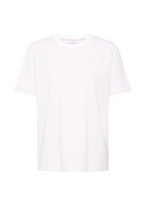 Pieces, Damen Shirt 'Pcria', Pfirsich / Wei&szlig;