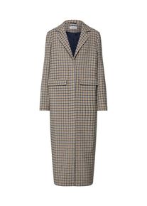 EDITED, Damen Mantel 'Frida', Beige / Blau / Braun